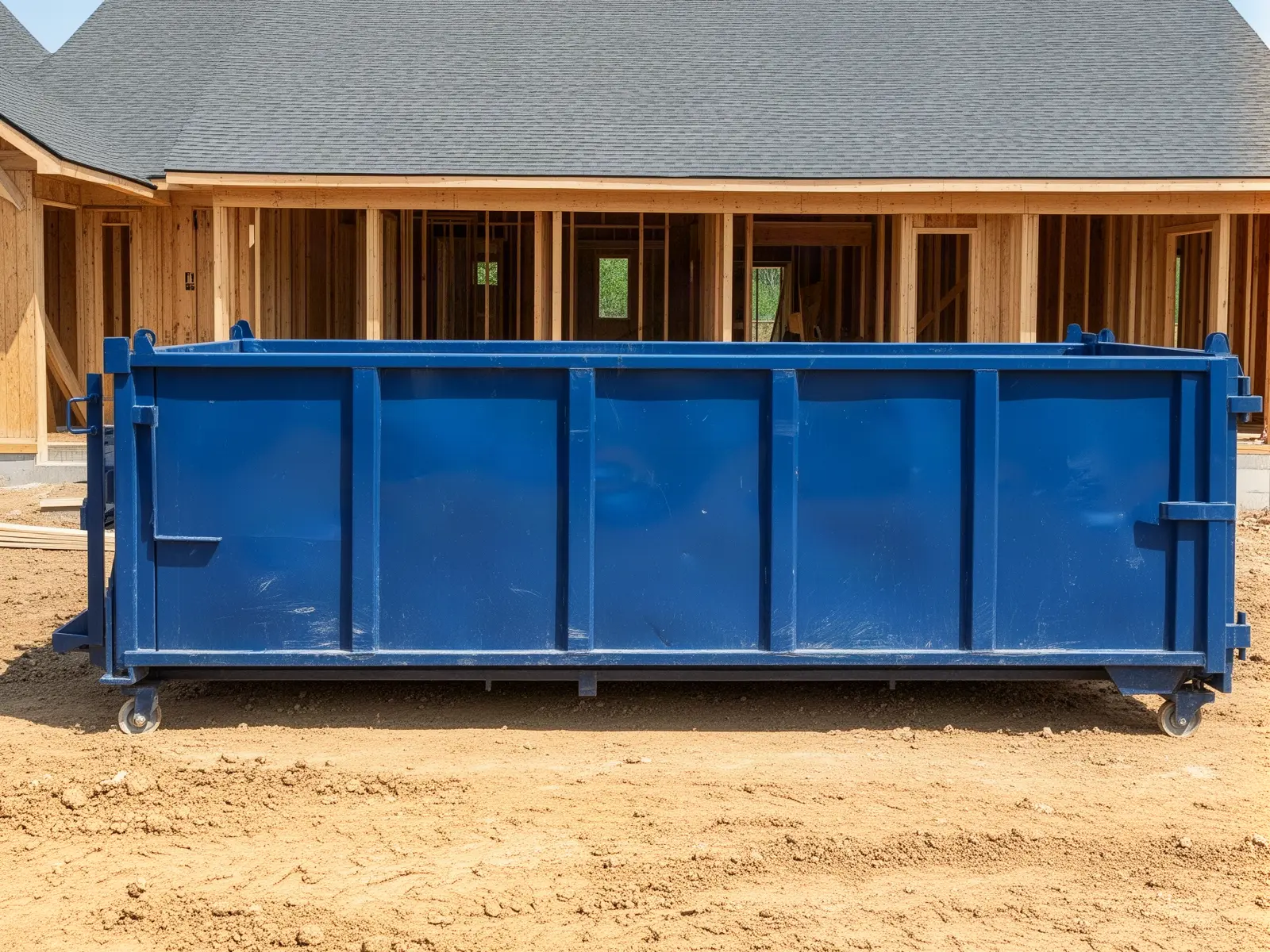 Roll-off dumpster from Parham & Sons Dumpster Services in Dallas, TX